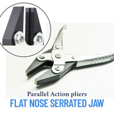 Premium Flat Nose Parallel Pliers – Serrated Jaws for Precision Work & metalwork