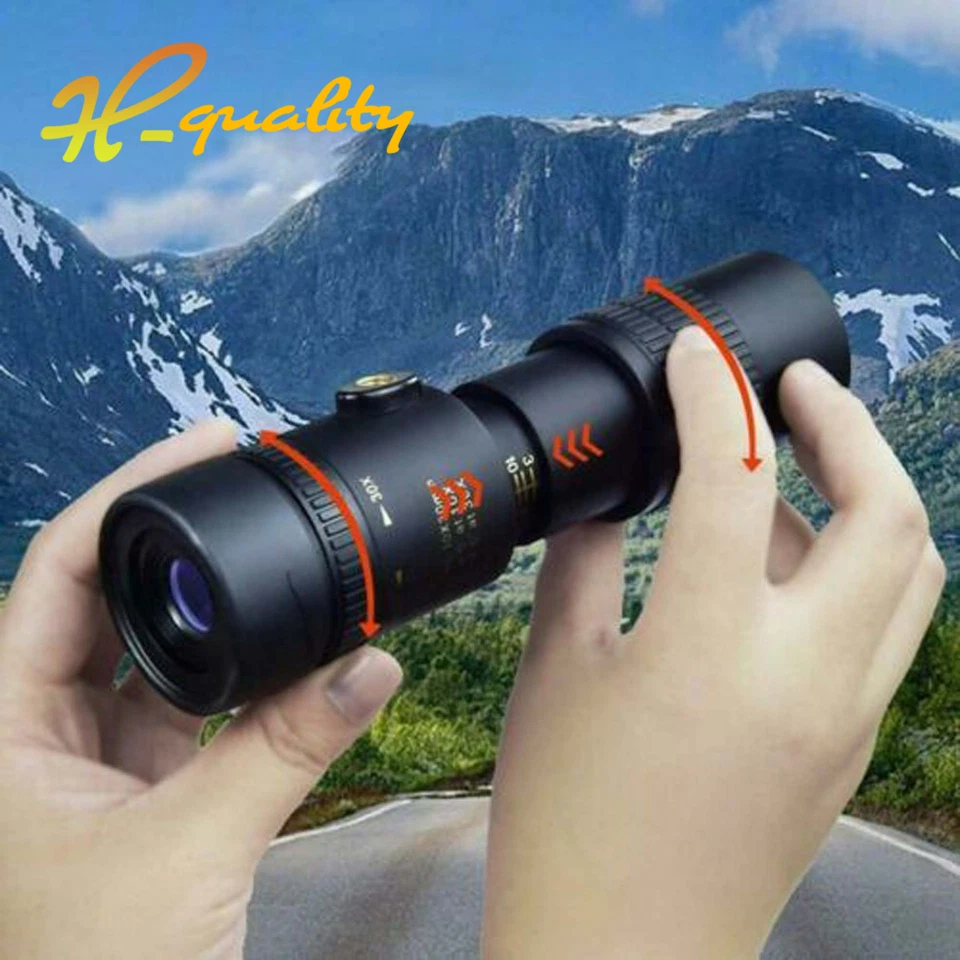 4K 10-300X40mm Super Telephoto Zoom Monocular Telescope/Tripod & Clip Set - Image 4 of 4