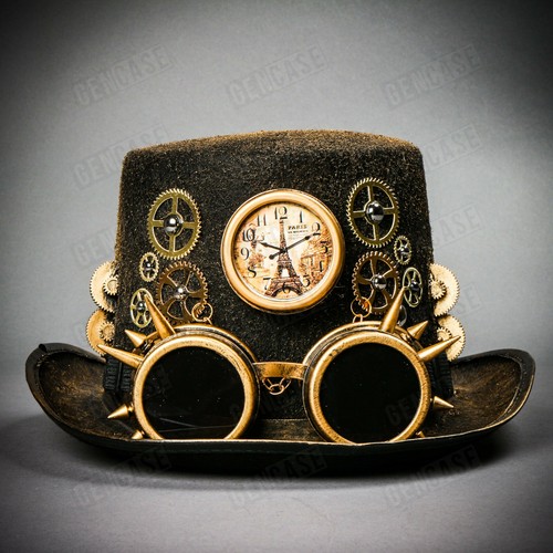Black Gold Steampunk Costume Goggles 