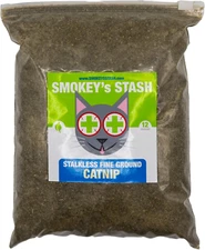 Smokey'S Stash Catnip Stalkless Dried Ground Premium Bulk 12 Ounce Bag Strong