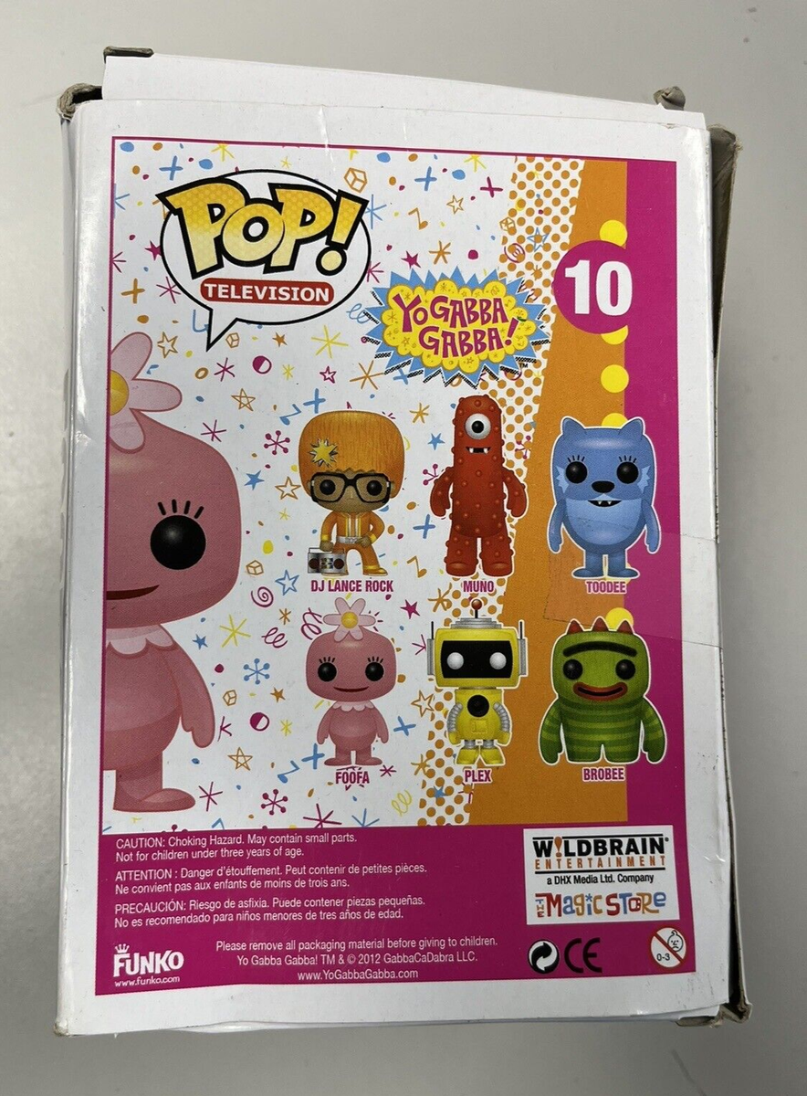 Funko Pop! Yo Gabba Gabba! #10 Foofa Vinyl Figure Pink HTF 2012