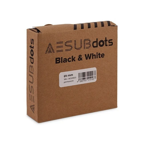 AESUBdots black&white 3,0 mm (6.000 Punkte) - Referenzpunkte - reference markers
