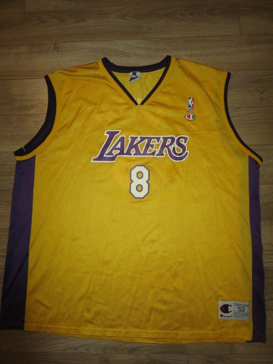 ウェア Kobe Bryant 8 Los Angeles Jersey Kobe Bryant #8 Los Angeles LA Lakers NBA Champion Jersey 52