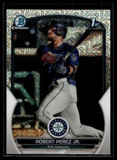 Robert Perez Jr. 2023 Bowman Chrome Mega Box Mojo Refractor Card #BCP-124