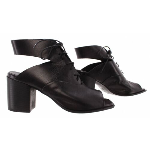 PANTANETTI Women's Shoes Sandal Heels 12402G Sanelle Nero Leather Black Italy - Bild 1 von 8