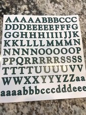 Creative Memories Evergreen Classy ABC/123 Stickers. 1 Set. 1st. New!