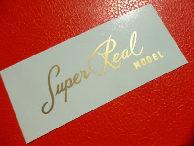 Greco Super Real Model LP Aufkleber. Metallic Gold ... Wasserrutsche