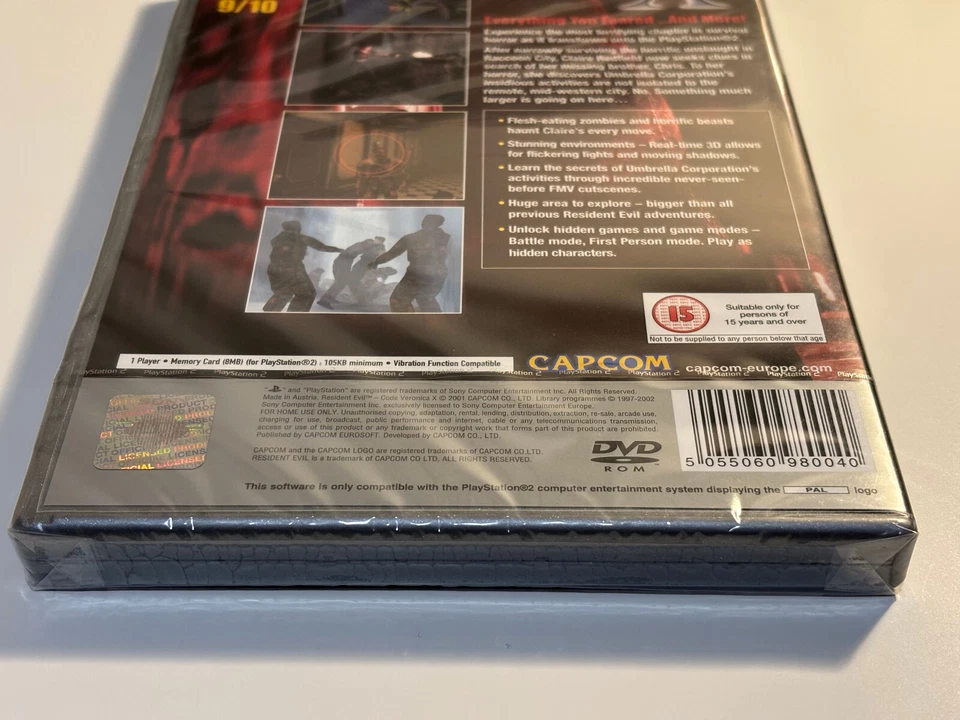 Resident Evil Code: Veronica X - Sony PlayStation 2 PS2 - New & Factory Sealed - Image 4 of 4