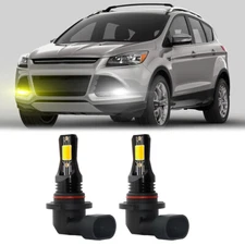 For Ford Escape 2013-2016 Yellow White LED Fog Light Bulbs Kit 2pcs 9145/H10