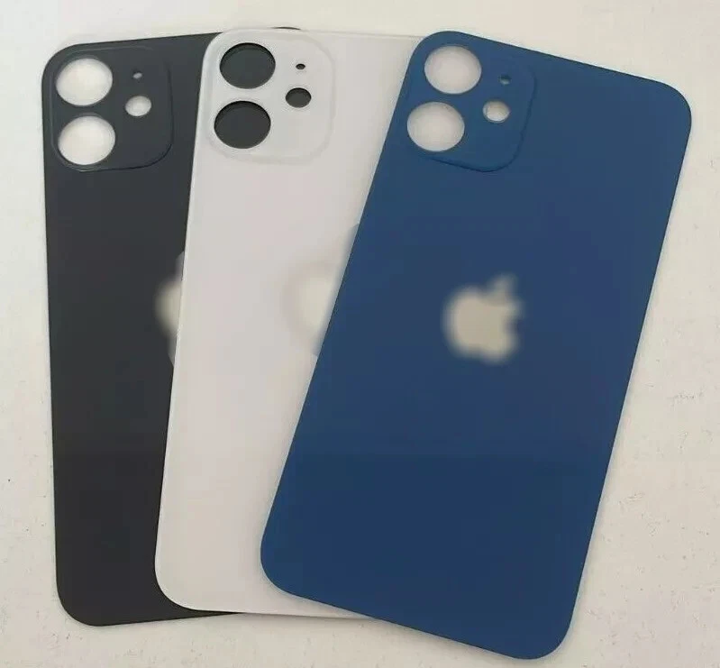 MARKENLOS iPhone 12 mini Backcover Akkudeckel Rückseite Glas Big Hole Großes Kameraloch