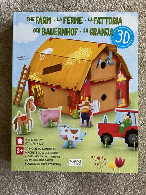 Sassi Junior 3D Modellfarm zum Bauen & Buchen - Bauen Sie Ihre eigene Farm - Neu 3+