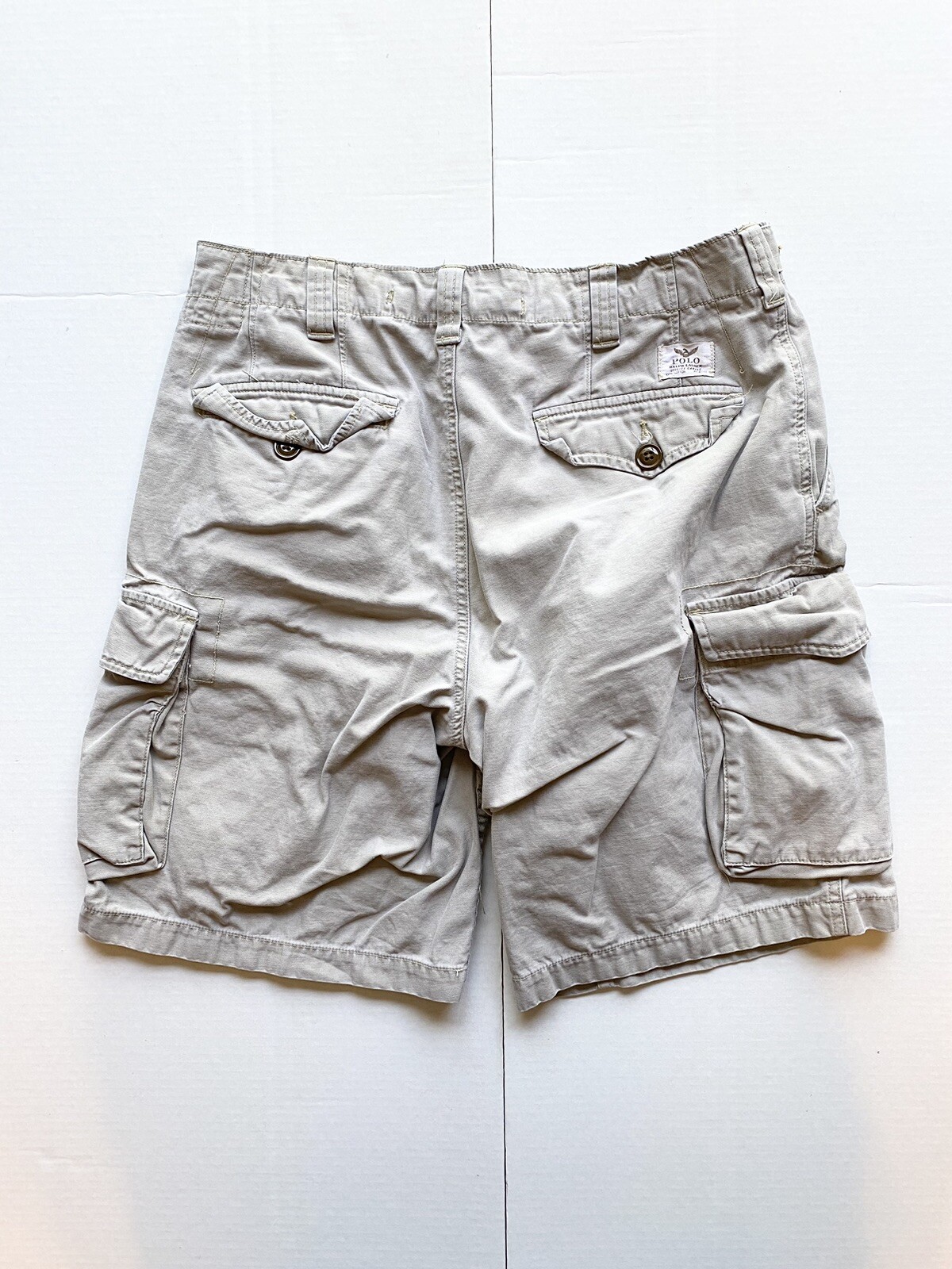 Polo Ralph Lauren Cargo Shorts Drill Khaki Men's 32 C… Gem