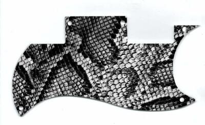 Pickguard Scratchplate Graphical  to fit Epiphone SG Special VE Snakeskin BW