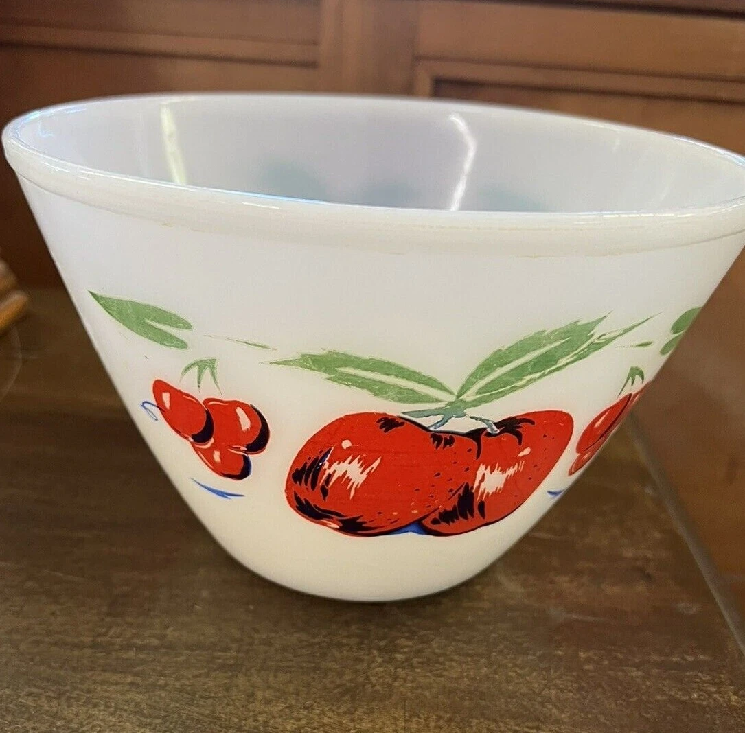 VINTAGE FIRE KING OVEN WARE 8 1 2 INCH BOWL APPLE DESIGN eBay