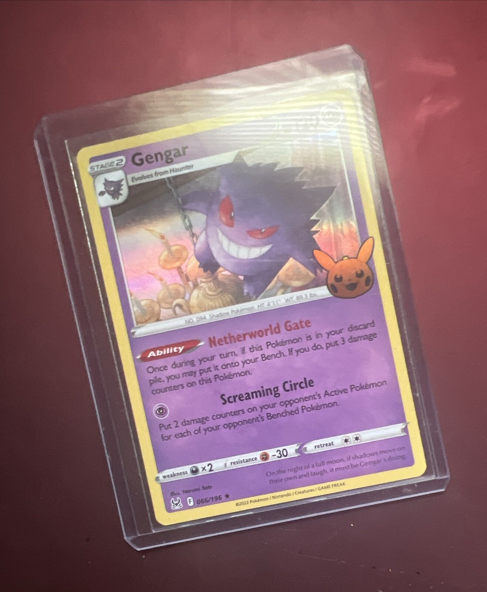 Pokémon TCG Gengar Lost Origins 066/196 Holo Rare Trick Or Trade