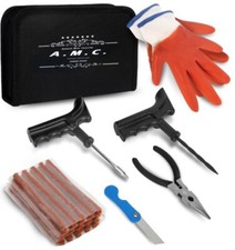 Kit Riparazione Pneumatici Auto 26pcs Kit Emergenza per Ripara Gomme Auto e Moto