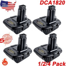 4X For DEWALT DCA1820 20V Battery Adapter Converter 18V to 20V Max Li-Ion Tools