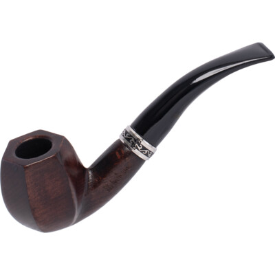 Lucienne Wooden Tobacco Pipe with 9mm Filter - Elegant Handmade Pipe with Stand