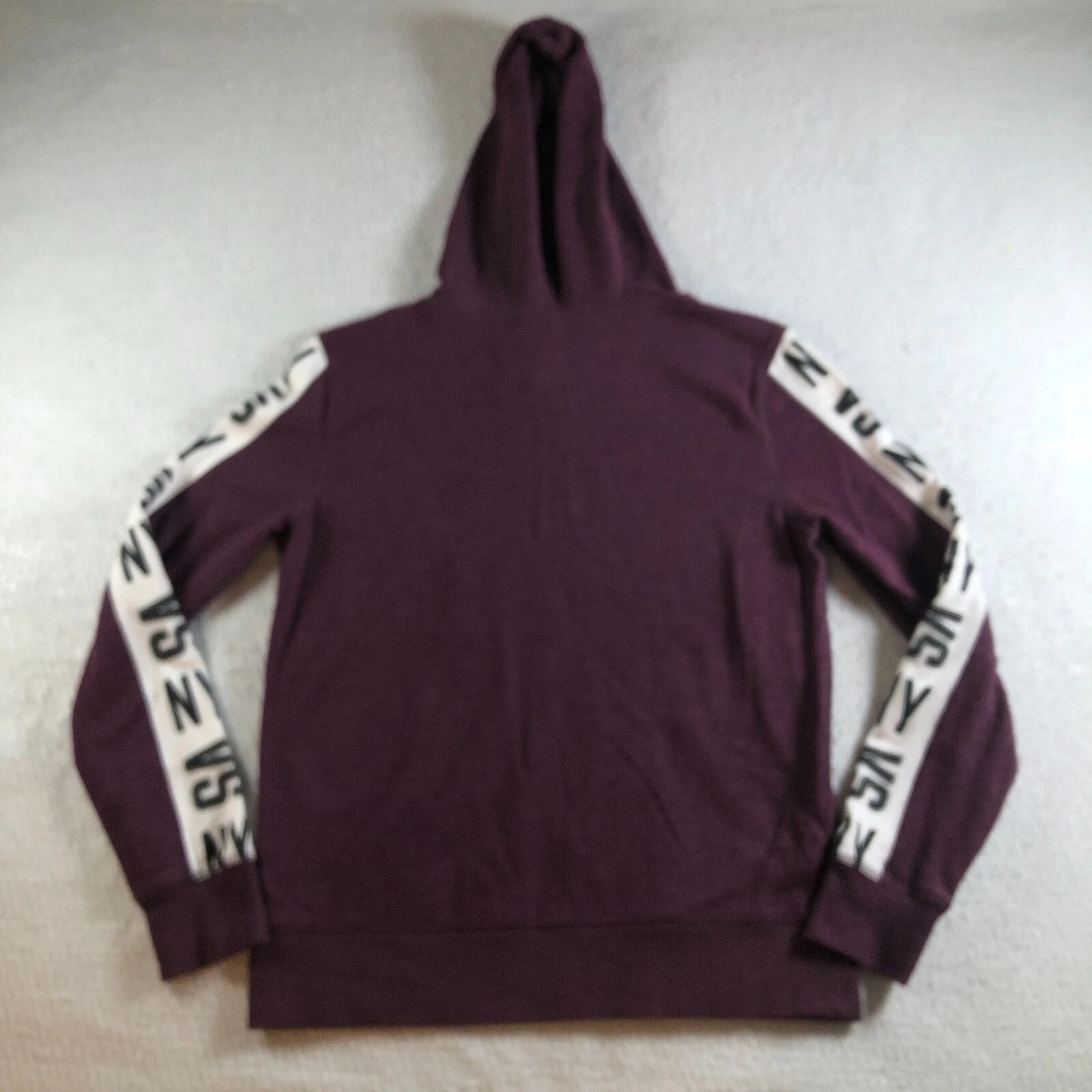 UNDERCOVER Felpa donna Victoria's Secret con cappuccio taglia S viola full zip manica lunga