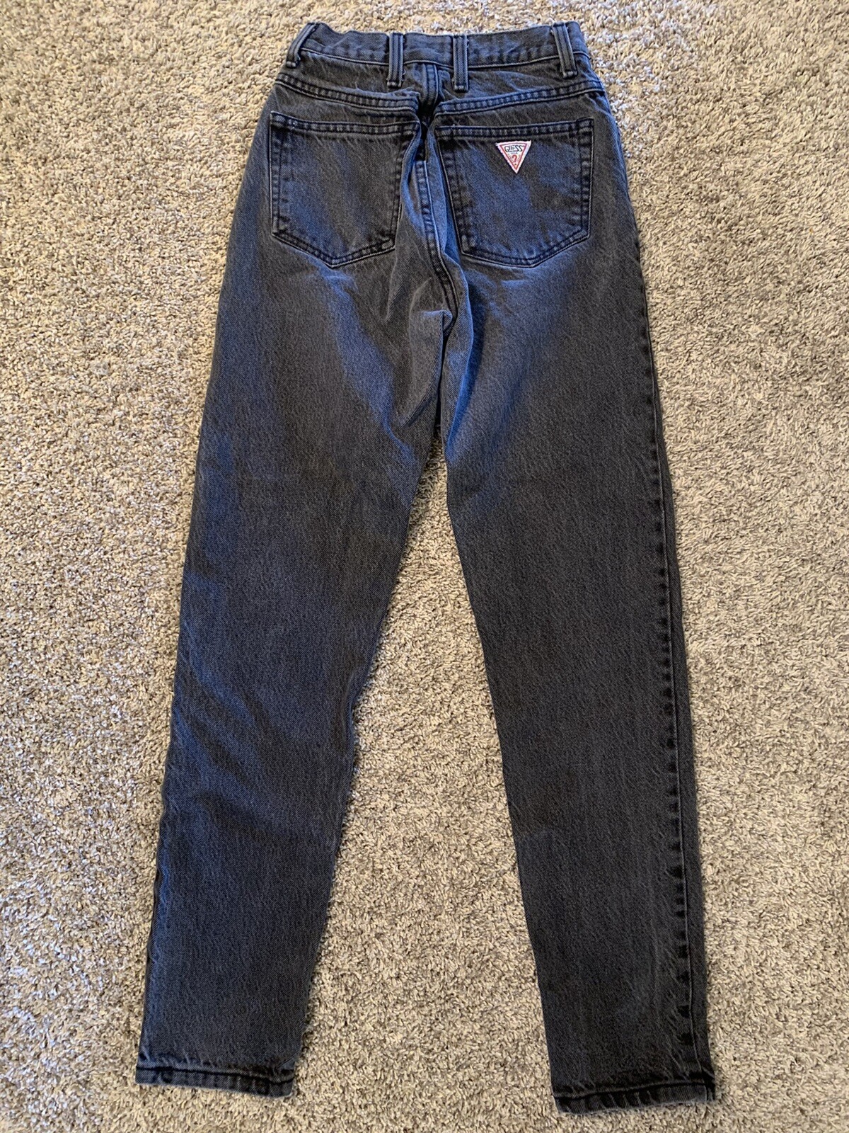 Vintage USA 90s Guess by Georges Marciano Womans Size 26 Faded Black Jeans image 8