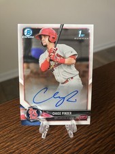 2018 Bowman 1st Chrome AUTO Chase Pinder Cardinals Giants BCPA-CP PRE ROOKIE SP