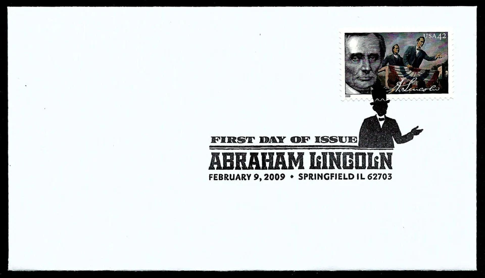 USA, SCOTT # 4380-4383, SET 4 FDC COVERS ABRAHAM LINCOLN READY FOR CACHET 2009 - Image 4 of 4