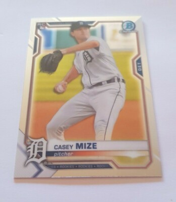 2021 Bowman Chrome - ' Casey Mize - Detroit Tigers ' - Base Card - RC