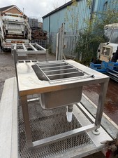 Industrial stainless sink