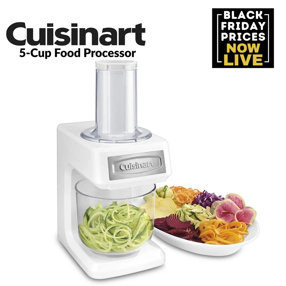 Cuisinart PrepExpress SSL-100 Food Processor Slice/Shred/Spiral 5Cup Refurbished