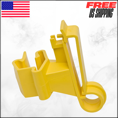 #ad T Post Poly Tape Insulator For Electric Fences Yellow Easy Install ITTY Z 25PK $27.90