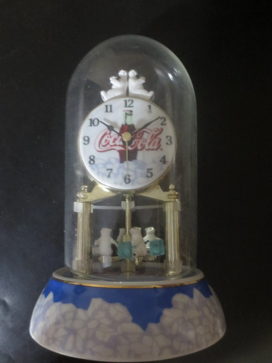 コカコーラ 置き時計 ポーラベアー　1990年代 Polar Bear Bank Coca-Cola 1995 vintage ポーラーベア コ インテリア時計