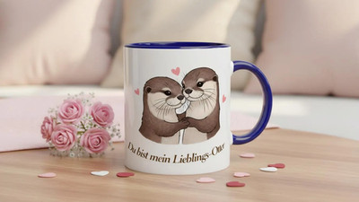 Otter Tasse  Du bist mein Lieblings-Otter     Liebes-Tasse   Geschenk Freund-in