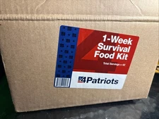 4 Patriots 1 week  Emergency Survival food kit camping total servings = 42