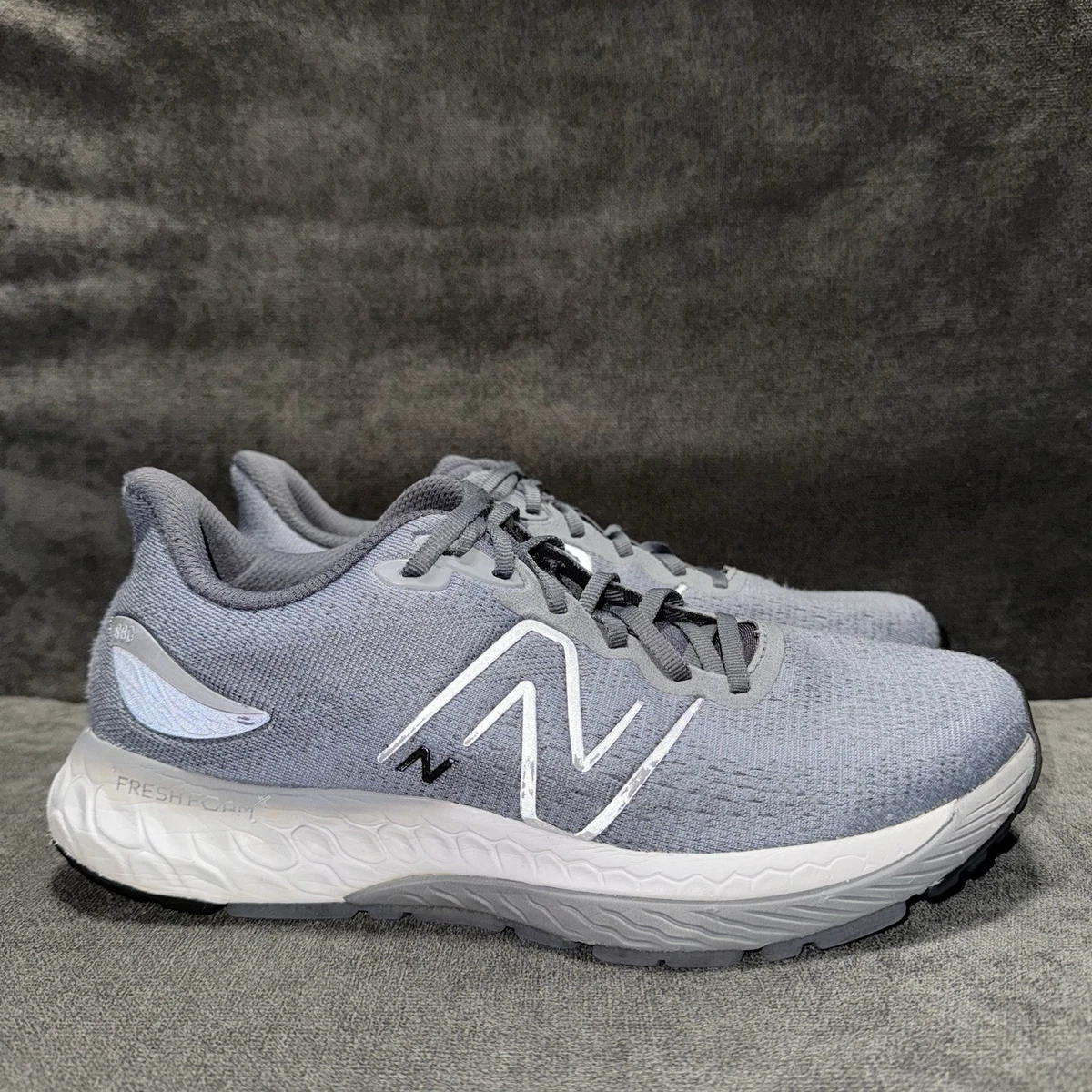 New Balance Mens Fresh Foam 880v12 Size 9.5-10D Steel Grey Running‎ Shoe M880P12 New Balance Fresh Foam X 880v12 Wide Steel Lead for Sale  main image 3