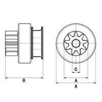Hc-Cargo Freilaufgetriebe, Starter F 032 231 415