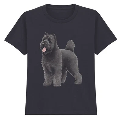 Bouvier Des Flandres Dog Animals Kids T-Shirt Unisexe Canine Breed Tee - Photo 1/4