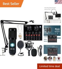Complete Podcast Equipment Bundle with BM-800 Mic  Voice Changer for Streaming