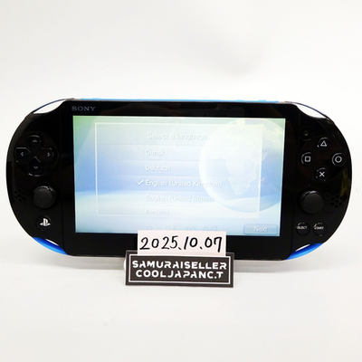 Sony Playstation PS Vita Blue Black PCH-2000 Console only PSV Slim