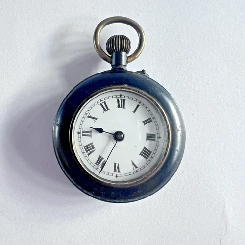 Antique Swiss made Pocket Fob Watch in Gunmetal part working Switzerland