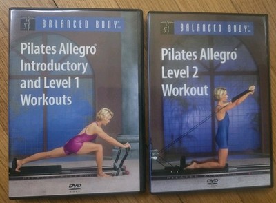 Pilates Allegro Introductort Level 1 & 2 Workout DVD Set Balanced Body - VG
