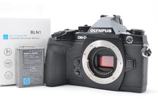 Near Mint Olympus OM-D E-M1 16.3MP Digital Black Body w/ Charger Shutter 14543