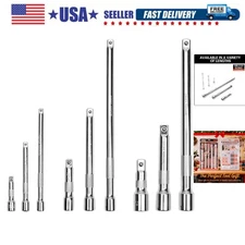 9-Piece Socket Extension Bar Set, Ratchet Extension Bar Set,1/4", 3/8", and 1...