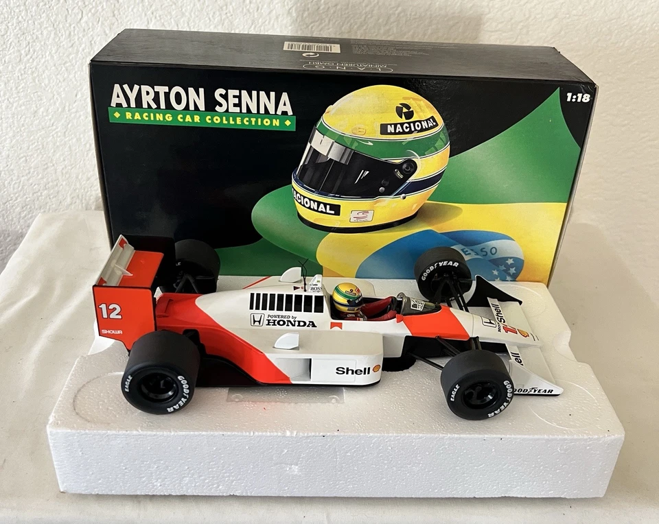 1:18 McLaren M/P 4/4 Ayrton Senna 1988 World Champion - Image 4 of 4
