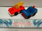 Vintage Fisher Price Little People Fire Engine And Police Car