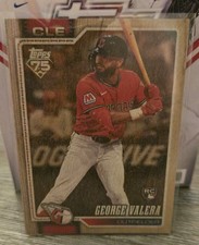 2026 Topps George Valera 603 Wood Parallel /25 RC Cleveland Guardians