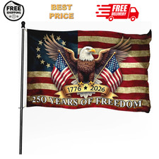 250Th Anniversary American Flag 3X5 Ft, 1776-2026 USA 250 Years of Freedom Flag