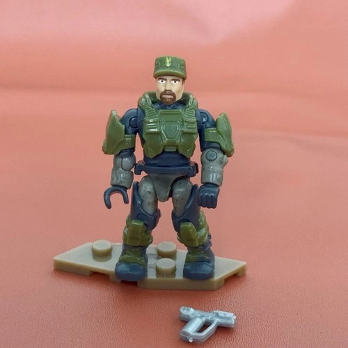 2pcs Mega Bloks Construx Halo Universe UNSC SGT Marcus Stacker & Spartan Figures - Picture 4 of 6