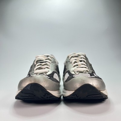 New Balance 498 Silver Black Athletic Lace Up Running Shoes