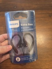 Philips SHS3200BK Flexible Fit Earhook Extra Bass Headphones  Black