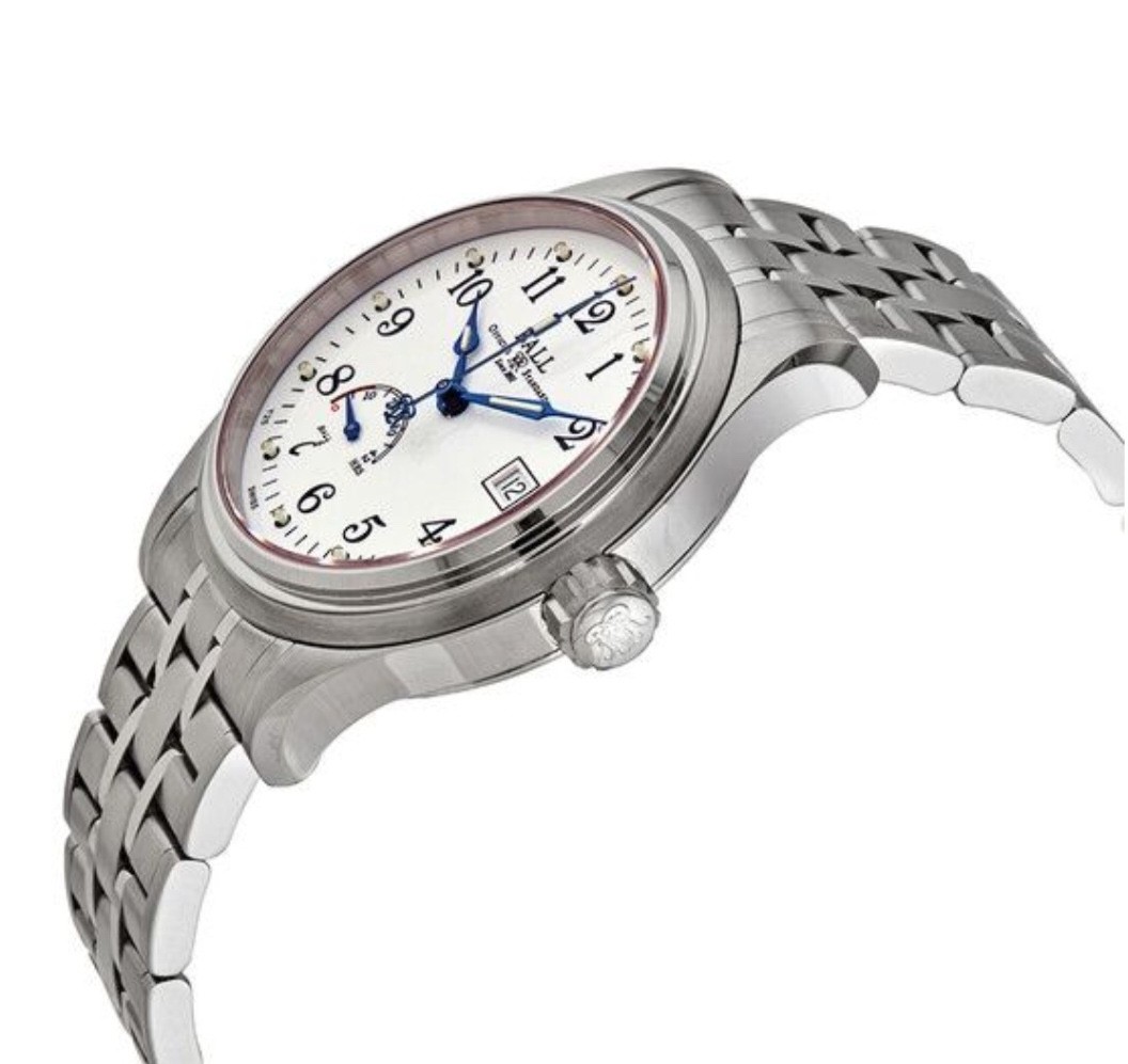 BALL  Trainmaster Power Reserve White Dial Blue Hands NM1056D-S1J-WH image 2